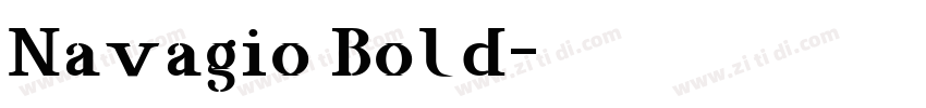 Navagio Bold字体转换